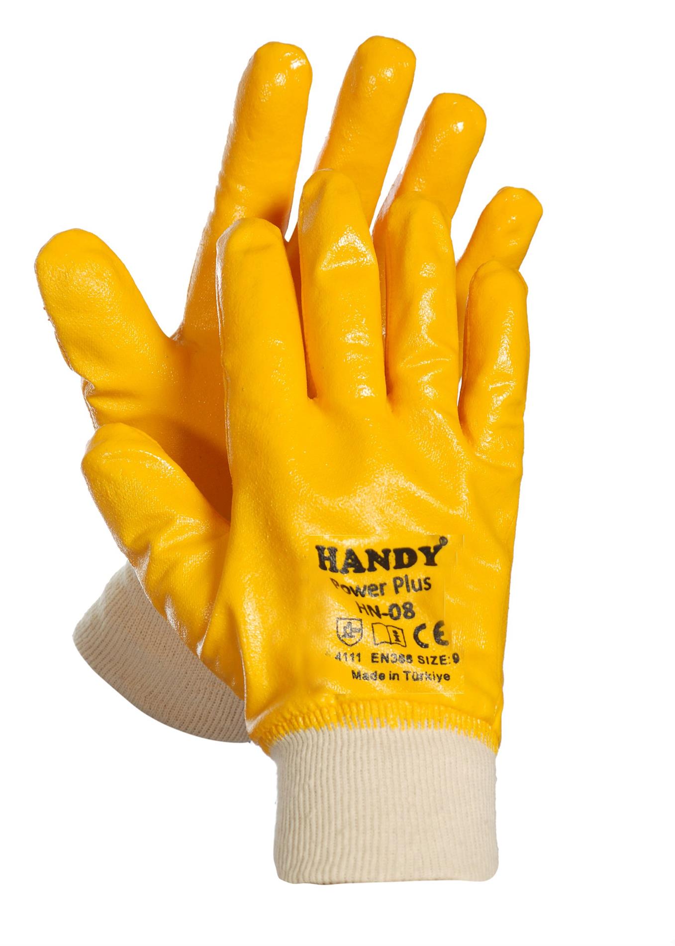 HANDY HN-08 NITRIL ELDIVEN BEYAZ-SARI